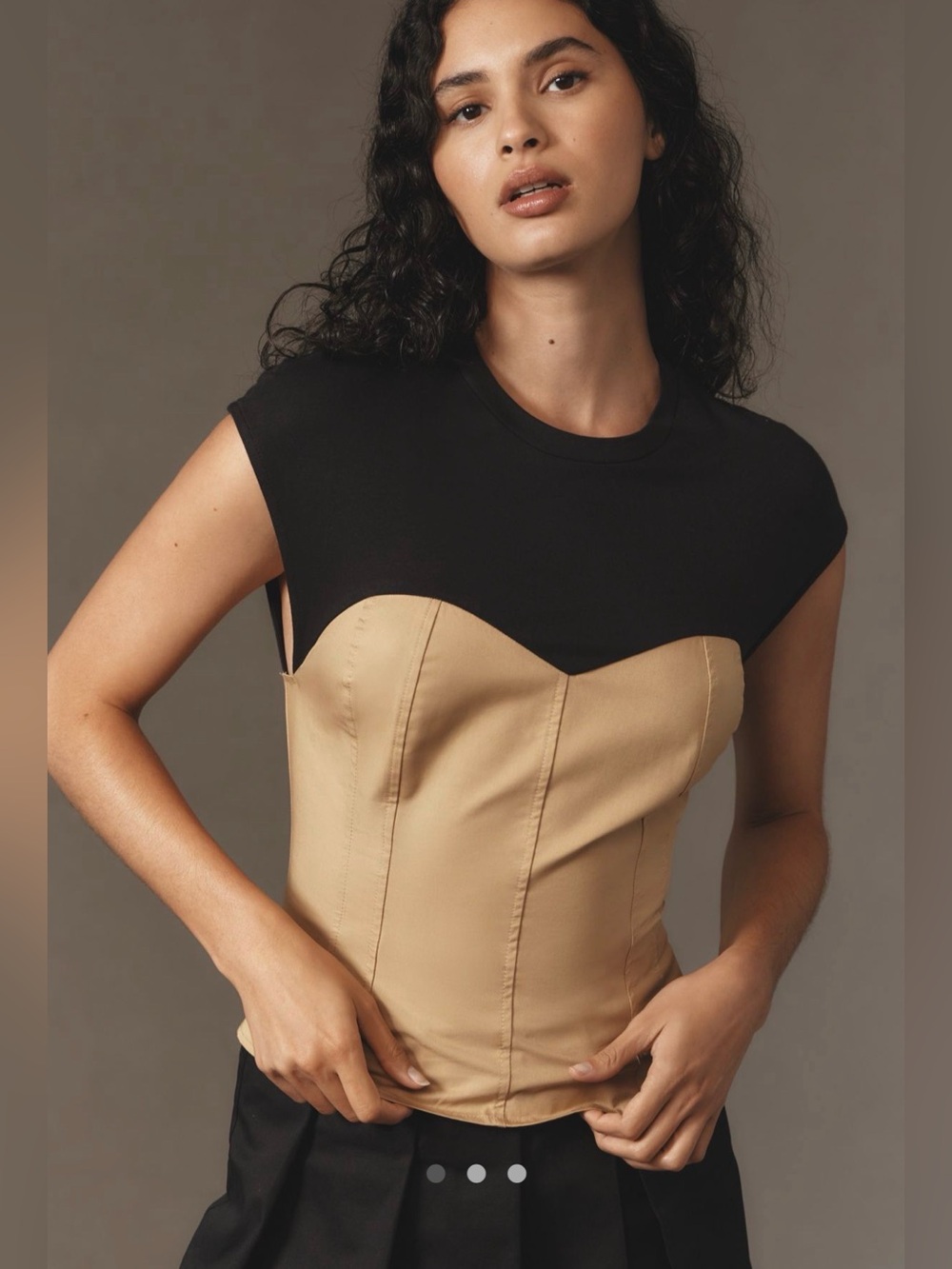 NWT Maeve Structured Corset Top, Size S.